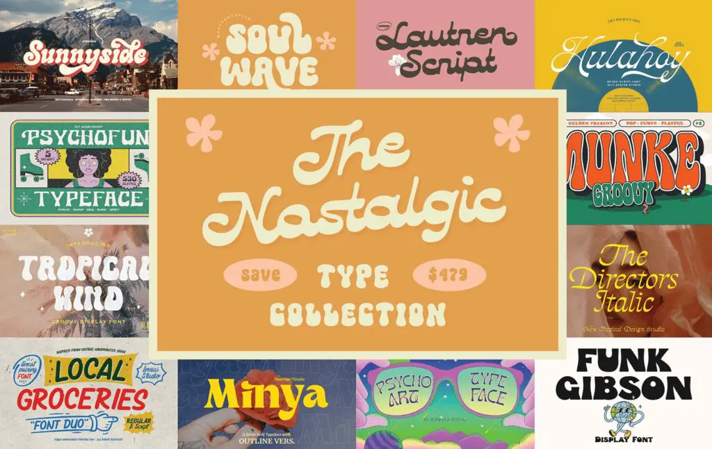 Agence M COM Marseille Visuel tendance design graphique retro